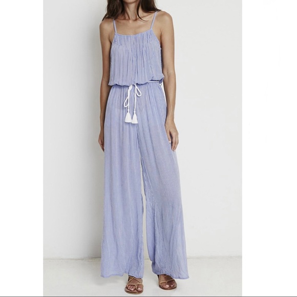 FAITHFULL THE BRAND BLUE STRIPED JUMPSUIT - Picture 11 of 11